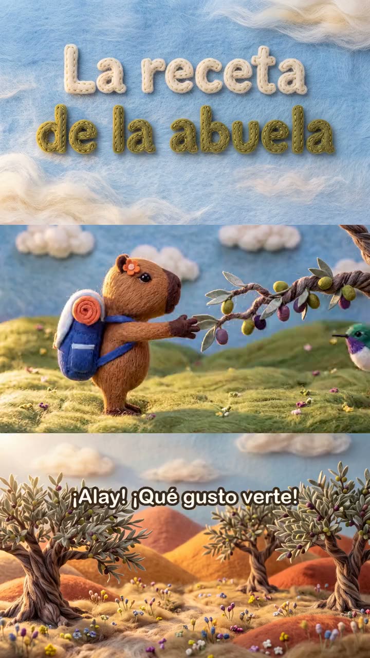 Animación estilo fieltro «La receta de la abuela» de Chiwilandia